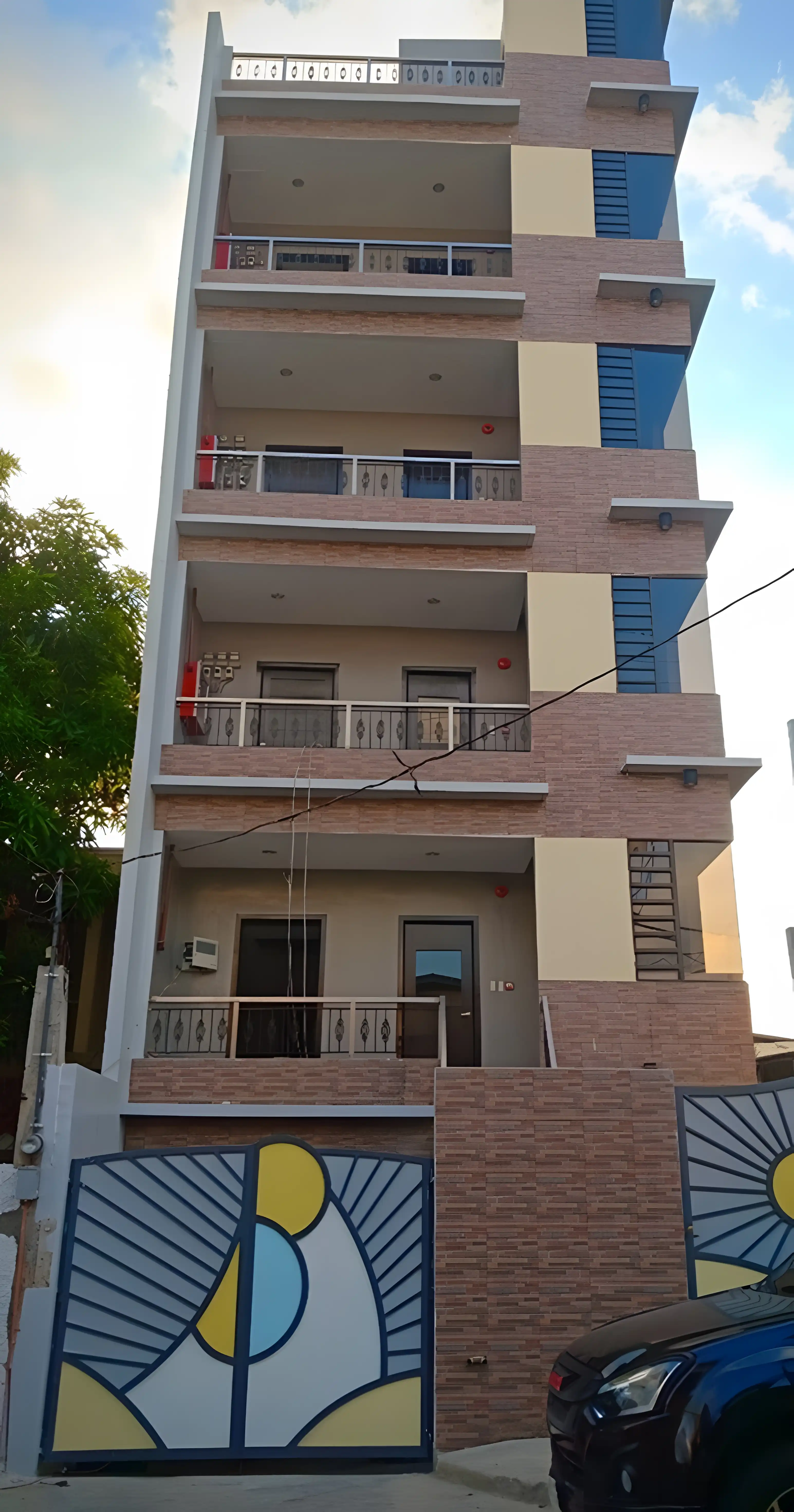 Completed building
